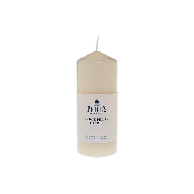6″ Pillar Candle (White & Ivory)